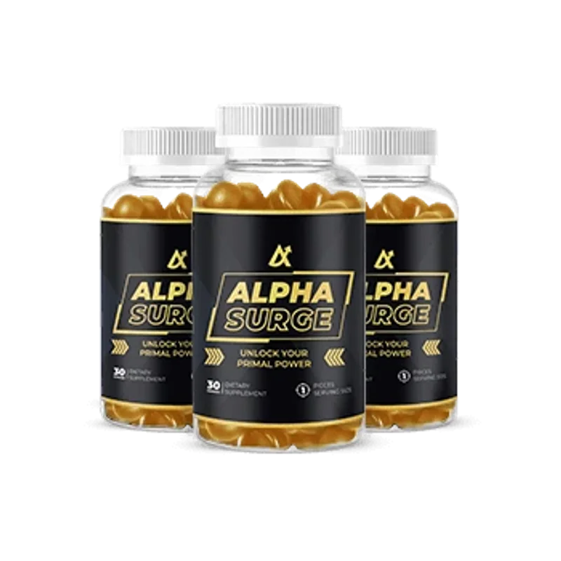 Alpha Surge Natural Men's Wellness Formula — 3 Bottle / 90 Day Pack